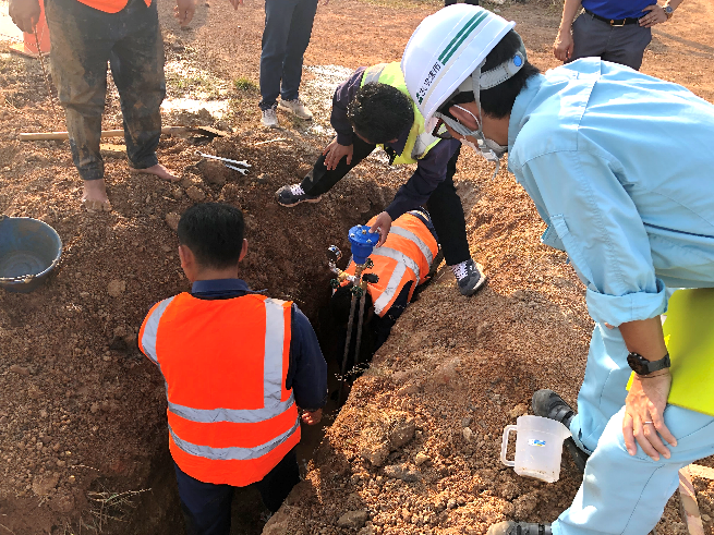 現地での活動の様子