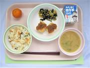 小松菜を使用した「さいたま市民の日給食」