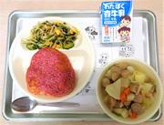 ビーツパウダーを使用したバラ揚げパン