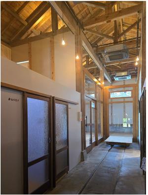 アトリエあずき倉庫（旧青木製餡工場倉庫）内部