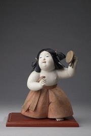 「鏡と子供」　野口光彦作　昭和時代