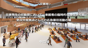 災害時　中広場