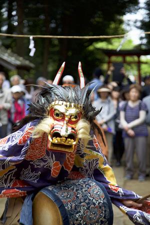 南部領辻の獅子舞2