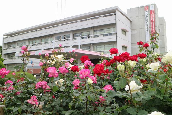 区役所の正面