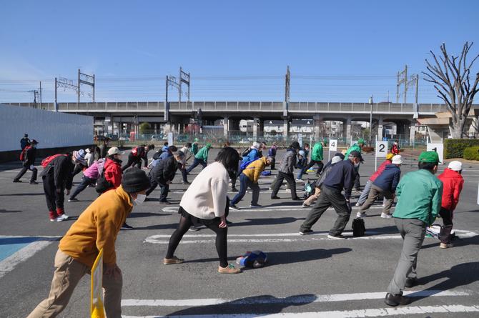 ウォーキング準備運動