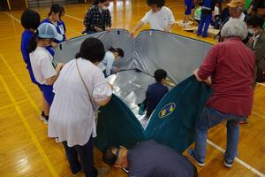 避難所訓練八王子中2