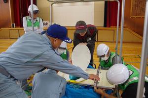 避難所訓練西北小3
