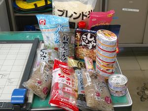 3月16日に持ち込んだ食糧です