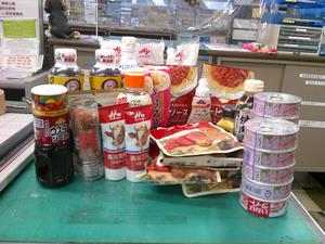 3月18日に持ち込んだ食糧です