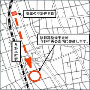 0与野体育館移転再整備位置