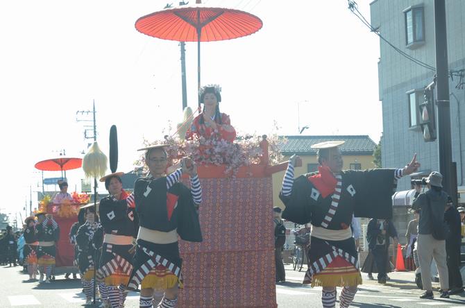 城下町岩槻鷹狩り行列