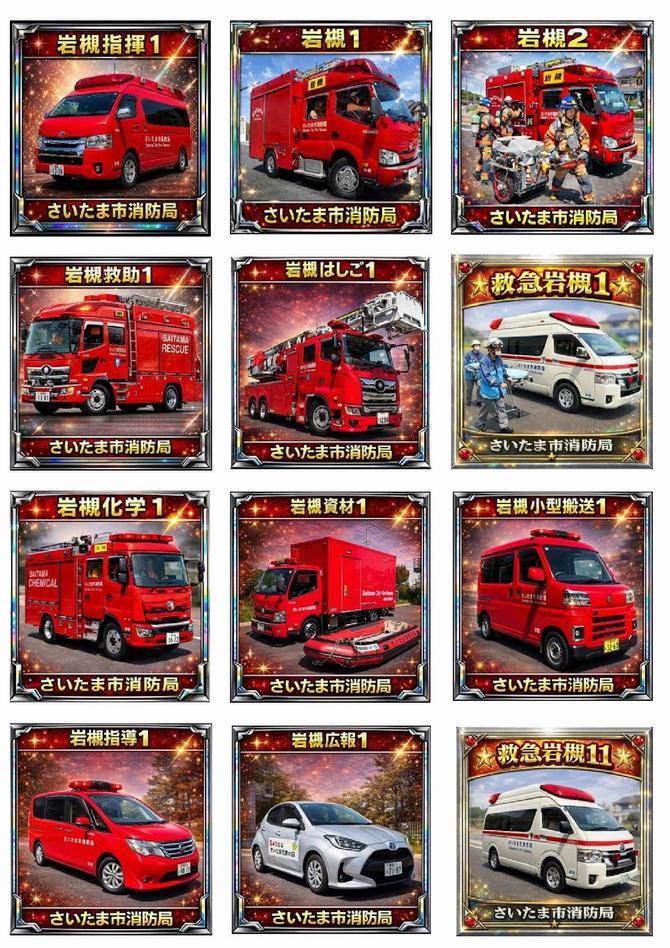 消防車シール