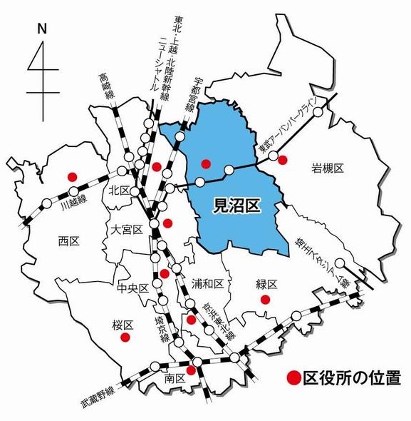 見沼区位置図画像