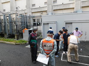 マンホールトイレ設置訓練