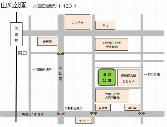 山丸公園案内図
