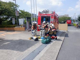 先着消防隊の活動