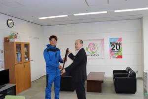 表敬訪問3バット