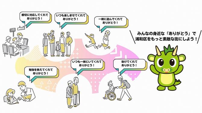 まちなかに溢れる「ありがとう」